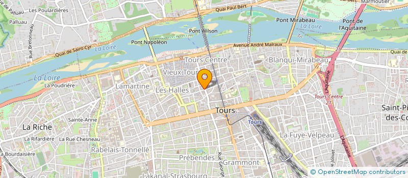 localisation de l'entreprise MERCERIE MARCEAU à TOURS