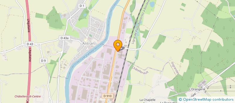 localisation de l'entreprise MERCERON SCOP-SA  CHATELLERAULT