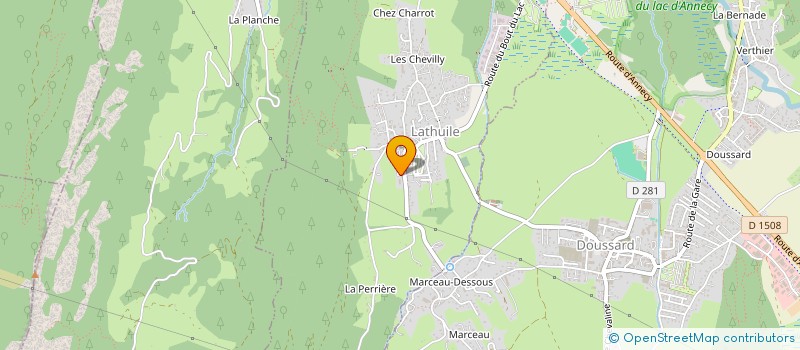 localisation de l'entreprise MERCEY MARINE  LATHUILE