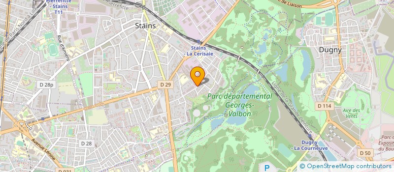 localisation de l'entreprise MERCHER à STAINS