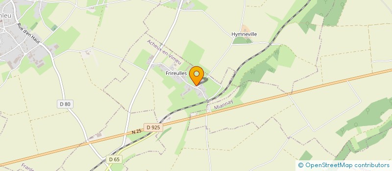 localisation de l'entreprise MERCHEZ PHILIPPE  ACHEUX-EN-VIMEU