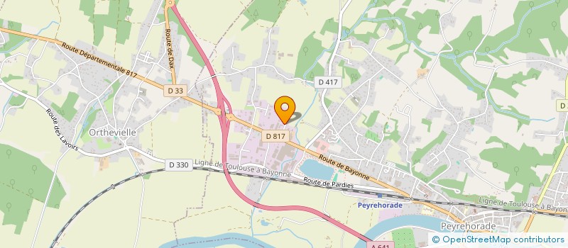 localisation de l'entreprise MERCI 640  PEYREHORADE