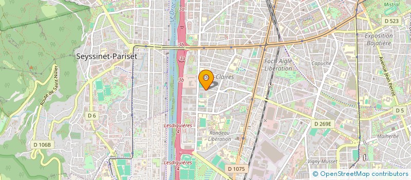 localisation de l'entreprise MERCI, BONNE JOURNEE  GRENOBLE