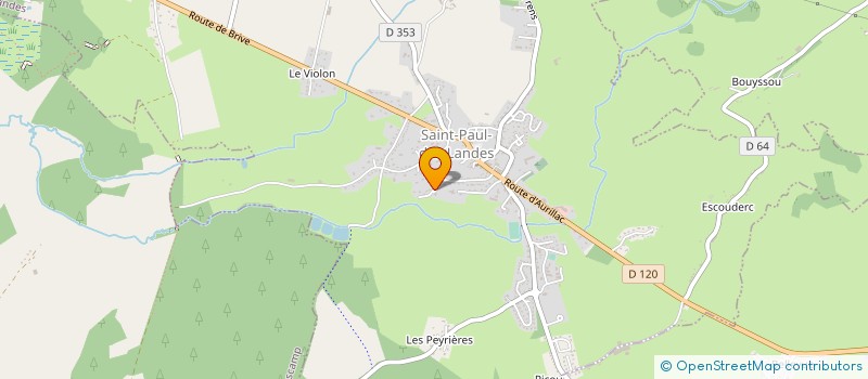 localisation de l'entreprise MERCI BONSOIR à SAINT-PAUL-DES-LANDES
