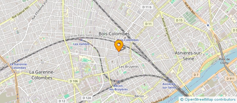 localisation de l'entreprise MERCI GERMAIN à BOIS-COLOMBES