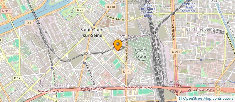 localisation de l'entreprise MERCI LARRY à SAINT-OUEN-SUR-SEINE