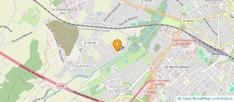 localisation de l'entreprise MERCI LEEDS à ARRAS