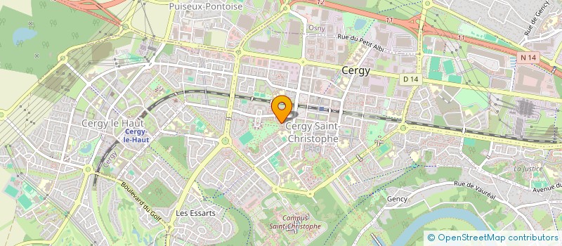 localisation de l'entreprise MERCI LES COPINES - LE RESEAU  CERGY