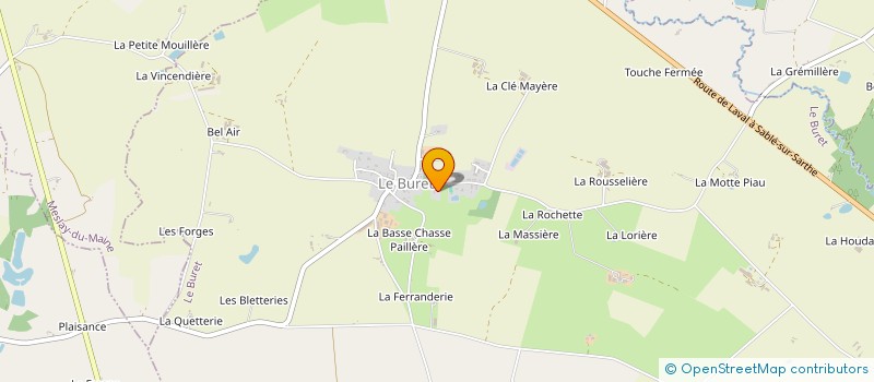 localisation de l'entreprise MERCI MARIE  LE BURET