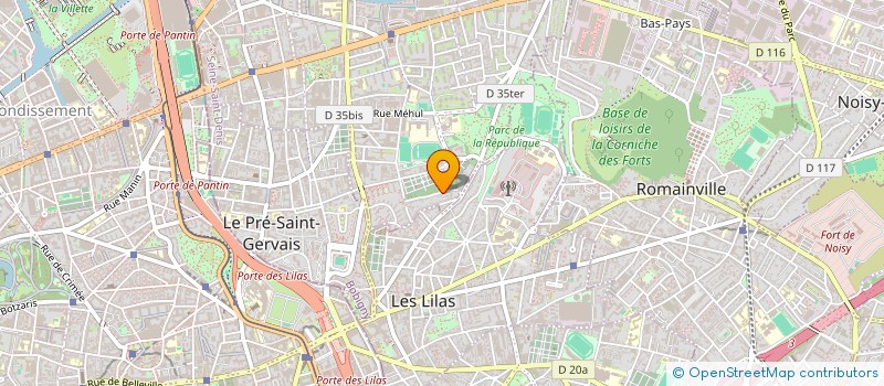 localisation de l'entreprise MERCI PAULO  PANTIN