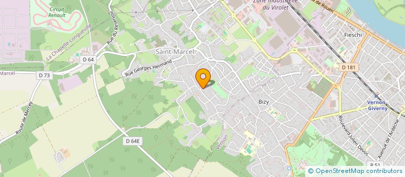 localisation de l'entreprise MERCI SIMONE (MS)  SAINT-MARCEL