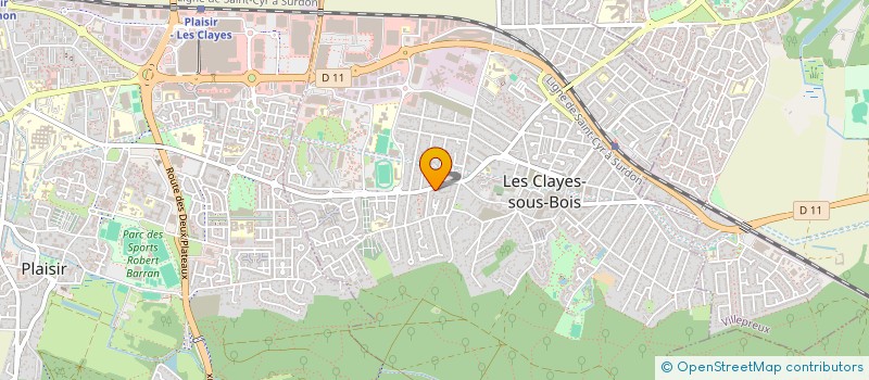 localisation de l'entreprise MERCI THEO  LES CLAYES-SOUS-BOIS