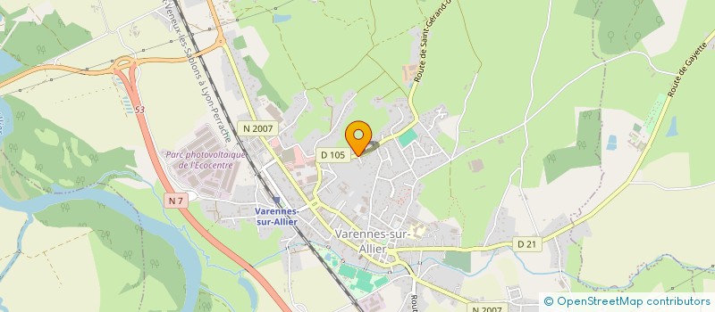 localisation de l'entreprise MERCIER à VARENNES-SUR-ALLIER
