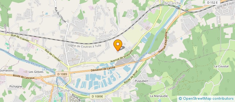 localisation de l'entreprise MERCIER  SAINT-PANTALEON-DE-LARCHE