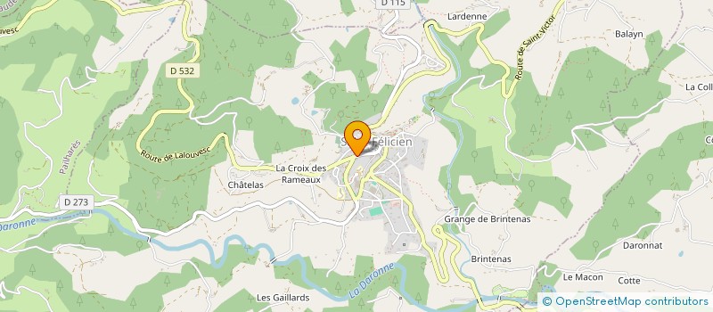 localisation de l'entreprise MERCIER BERNARD ELECTRICITE  SAINT-FELICIEN