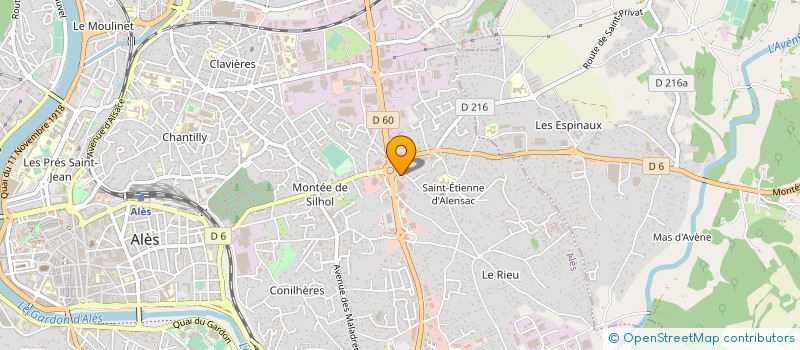 localisation de l'entreprise MERCIER CARRELAGES à ALES