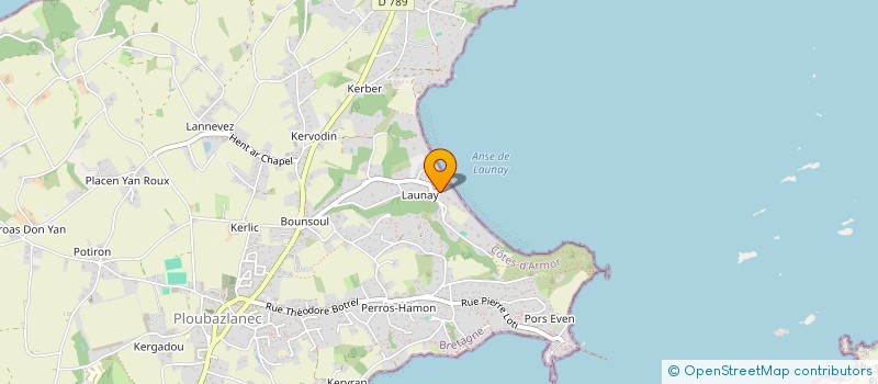 localisation de l'entreprise MERCIER DECORATION  PLOUBAZLANEC