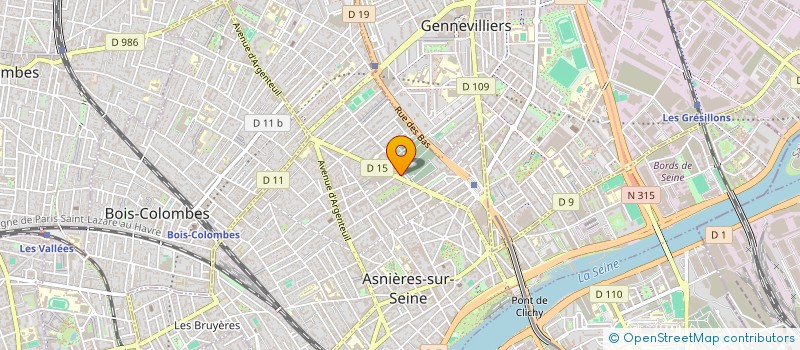 localisation de l'entreprise MERCIER ET FILS à ASNIERES-SUR-SEINE