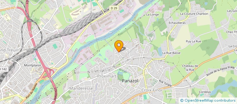 localisation de l'entreprise MERCIER EXPERTISE LIMOUSIN à PANAZOL