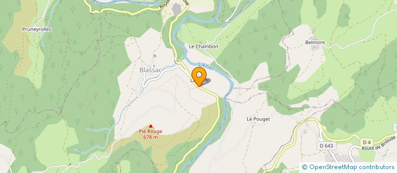 localisation de l'entreprise MERCIER IMMO  BLASSAC