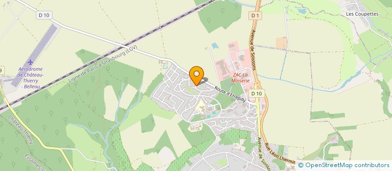 localisation de l'entreprise MERCIER LATOUR à CHATEAU-THIERRY