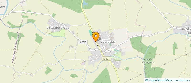 localisation de l'entreprise MERCIER PEINTRE DECORATEUR  COURPALAY