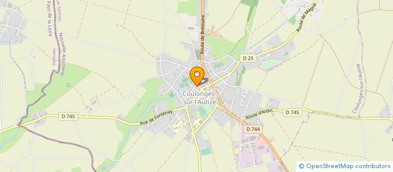 localisation de l'entreprise MERCIER SERVICE  COULONGES-SUR-L'AUTIZE