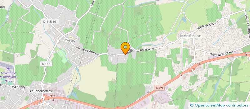 localisation de l'entreprise MERCIER TP  MONTUSSAN