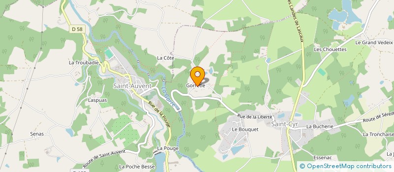 localisation de l'entreprise MERCIER TP à SAINT-CYR