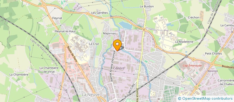 localisation de l'entreprise MERCIER VALENTIN INVEST - MVI à BOURG-EN-BRESSE