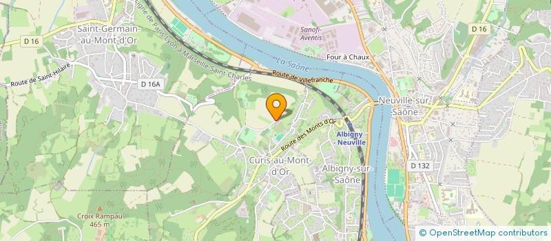 localisation de l'entreprise MERCIERES  CURIS-AU-MONT-D'OR