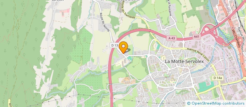 localisation de l'entreprise MERCKEL ET FILS  LA MOTTE-SERVOLEX