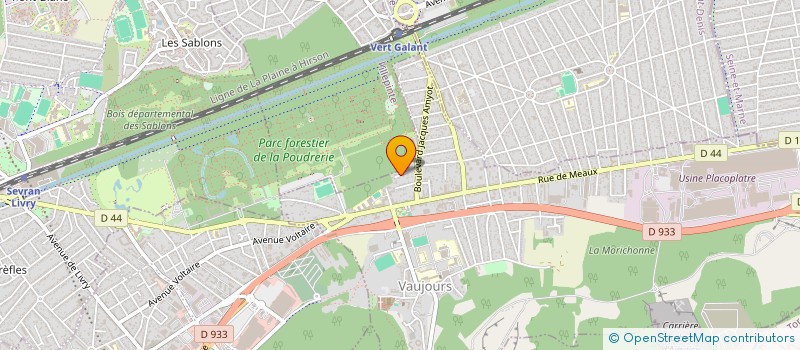 localisation de l'entreprise MERCKURY à VAUJOURS