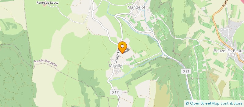 localisation de l'entreprise MERCLERATE  MAVILLY-MANDELOT