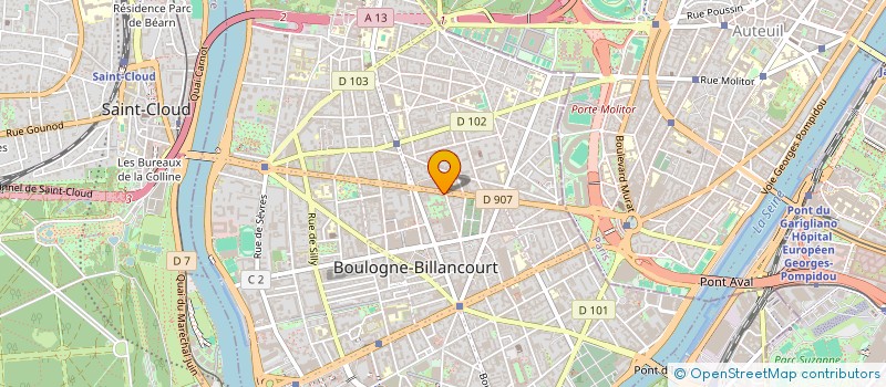localisation de l'entreprise MERCO à BOULOGNE-BILLANCOURT