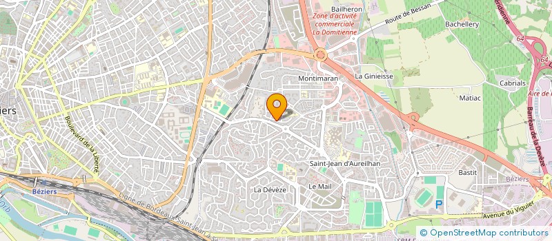 localisation de l'entreprise MERCORENT  BEZIERS