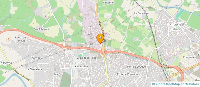 localisation de l'entreprise MERCOREST à BEZIERS