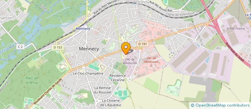 localisation de l'entreprise MERCREANE à MENNECY