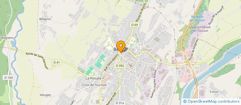 localisation de l'entreprise MERCURE à BELLEY