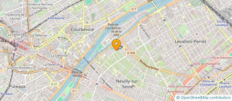 localisation de l'entreprise MERCURE à NEUILLY-SUR-SEINE