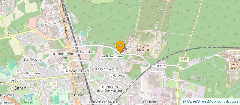 localisation de l'entreprise MERCURE à SARAN