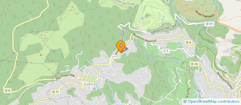 localisation de l'entreprise MERCURE  CABRIS