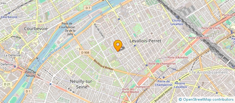 localisation de l'entreprise MERCURE à LEVALLOIS-PERRET