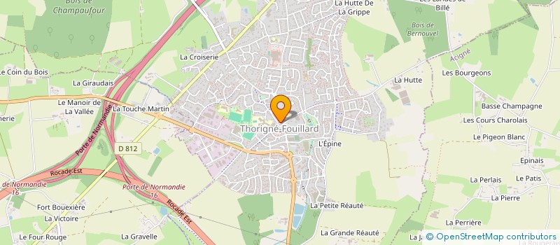 localisation de l'entreprise MERCURE à THORIGNE-FOUILLARD