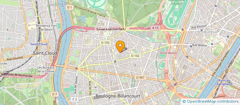 localisation de l'entreprise MERCURE  BOULOGNE-BILLANCOURT