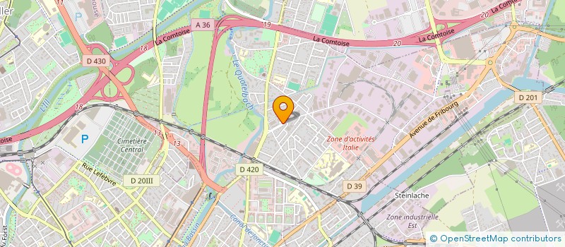 localisation de l'entreprise MERCURE  ILLZACH