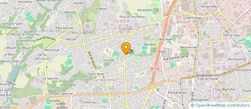 localisation de l'entreprise MERCURE  BREST