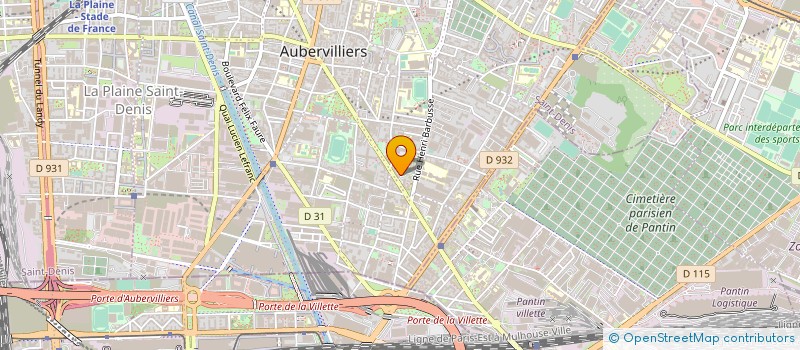 localisation de l'entreprise MERCURE AMUSEMENTS à AUBERVILLIERS