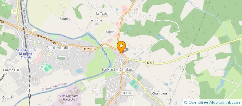 localisation de l'entreprise MERCURE CENTER à LA ROCHE-CHALAIS