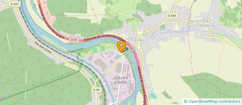 localisation de l'entreprise MERCURE CONSULTING AND TRADING  CUSTINES